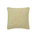 Funda de cojín Brisella en jacquard con ribete verde en contraste, 45 x 45 cm
