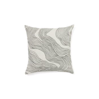 Funda de cojín Ondara con detalle gráfico