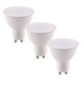 KIT 3 BOMBILLAS LED GU10 6W 490LM 4000K 100° 50X57mm 15000h CRI80