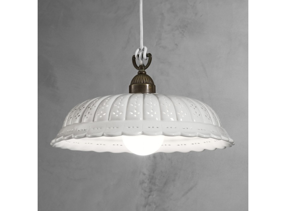 Lámpara de suspensión en cerámica ANITA 061.09.OC IL FANALE