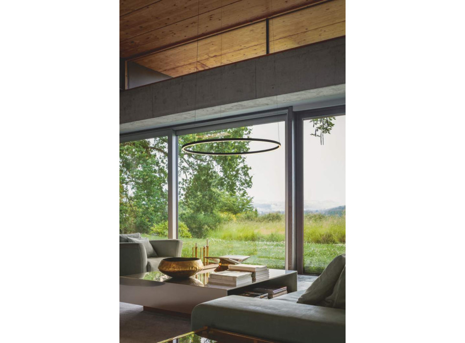 Lámpara colgante redonda delgada Oracle de Ideal Lux