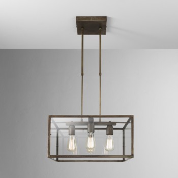 IL FANALE LONDON 205.05.FF lámpara colgante cuadrada