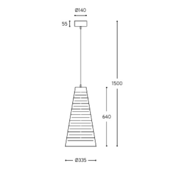 Lámpara Cervino ALDO BERNARDI