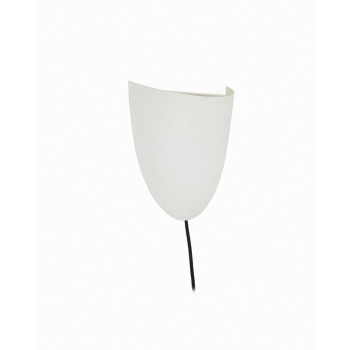 Lámpara de pared Nibla de metal efecto arcilla blanca