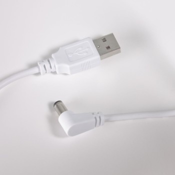 Lámpara de mesa Dialma con asa marrón