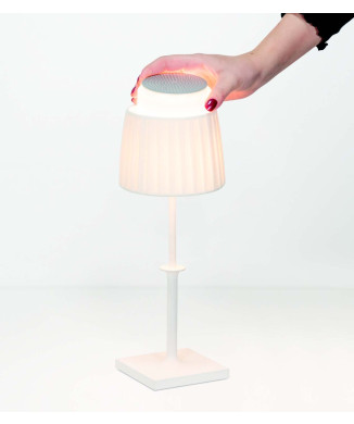 Lámpara de mesa azafrán con wifi de la familia real