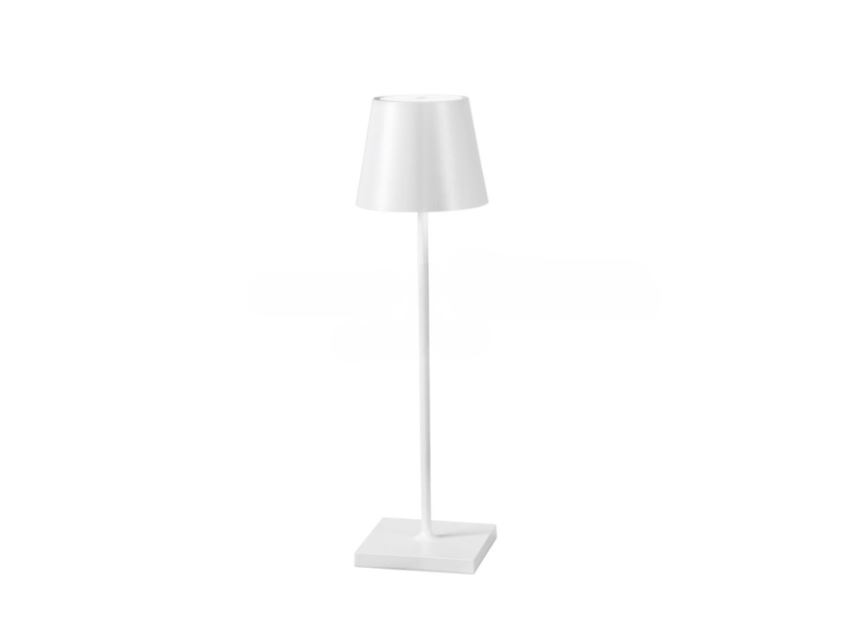 LÁMPARA DE MESA LED RECARGABLE BEBIDA BLANCA 2.2W 190LM 3000K REGULABLE IP54 7X25CM