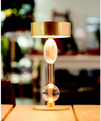 Lámpara de mesa azafrán con wifi de la familia real