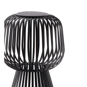 Lámpara de mesa solar de metal Reiba