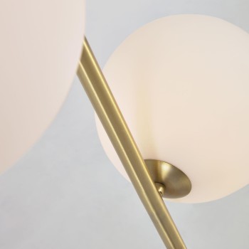 Lámpara de pie Lonela en acabado mármol verde en acabado mármol verde