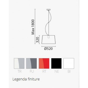 LAMPARA PEDRALI L001 S/B