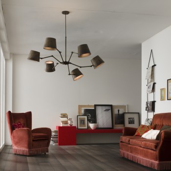 Araña de estilo industrial REPORTER 271.04.OF IL FANALE