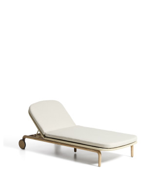 Cuna Alipa de madera maciza de acacia y cuerda.
