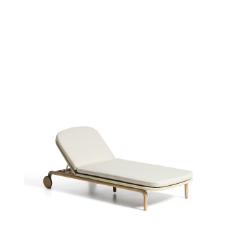 Cuna Alipa de madera maciza de acacia y cuerda.