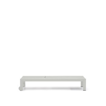 Tumbona de exterior Canutells en aluminio con acabado gris