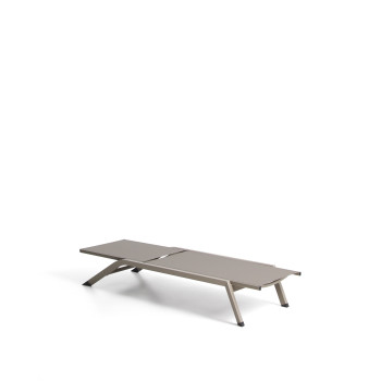 Tumbona apilable de aluminio Capraia