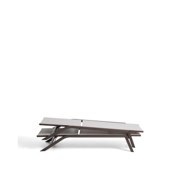 Tumbona apilable de aluminio Capraia