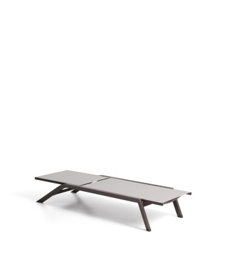 Tumbona apilable de aluminio Capraia