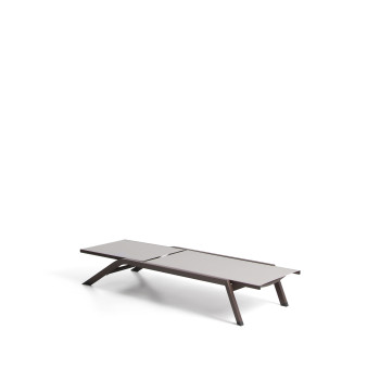 Tumbona apilable de aluminio Capraia