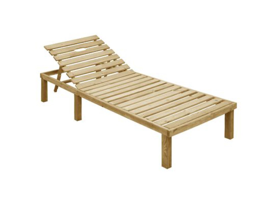 Tumbona de Madera de Pino Impregnada