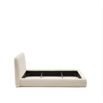 Cama Martina desenfundable en piel de cordero color crudo 