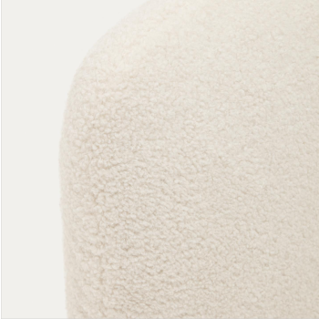 Cama Martina desenfundable en piel de cordero color crudo 