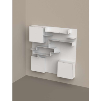 Librería de pared Opera 3x3 Siderio