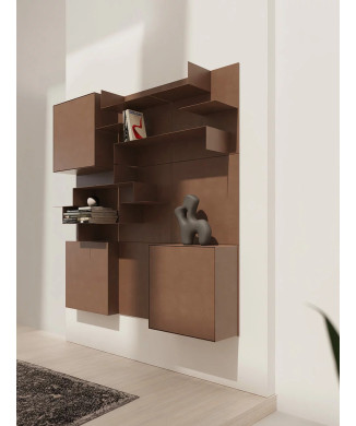 Librería de pared Opera 3x3 Siderio