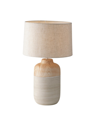 MARFIL AMADERADO CLARO 1XE27 30X49CM