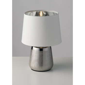 MESA DE MESA ÉXTASIS PLATA/BLANCA 1XE14 17X29CM