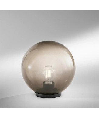 LÁMPARA POLLY GRIS 1XE27 IP44 20x21CM