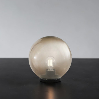 LÁMPARA POLLY GRIS 1XE27 IP44 25X26CM