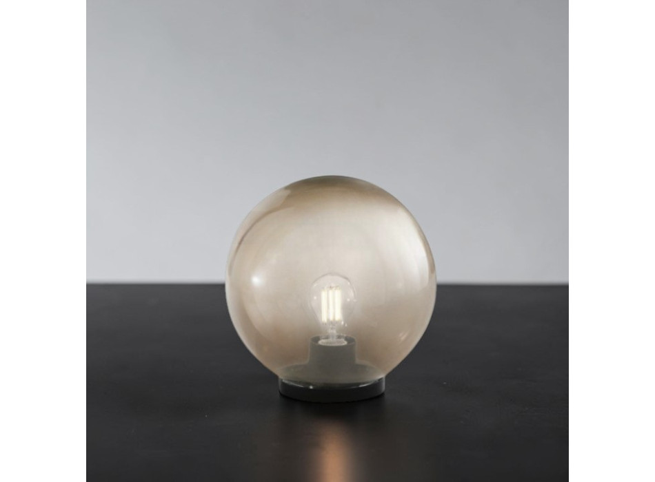 LÁMPARA POLLY GRIS 1XE27 IP44 25X26CM