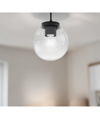 LÁMPARA POLLY TRANSPARENTE 1XE27 IP44 20x21CM