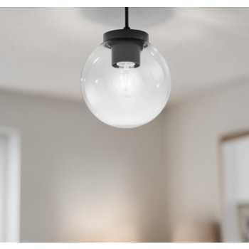 LÁMPARA POLLY TRANSPARENTE 1XE27 IP44 20x21CM