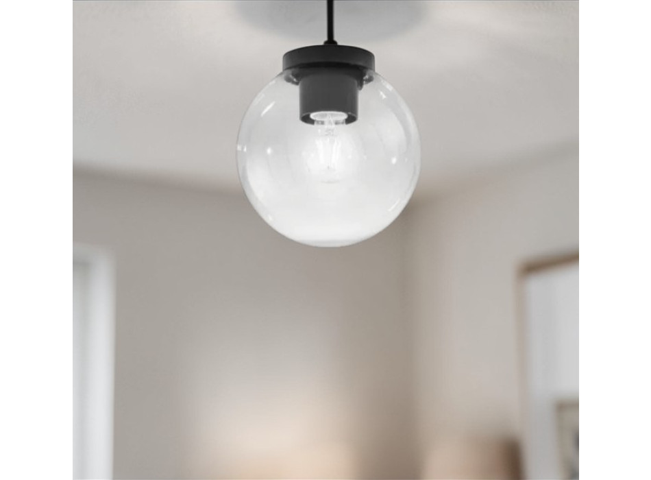 LÁMPARA POLLY TRANSPARENTE 1XE27 IP44 20x21CM