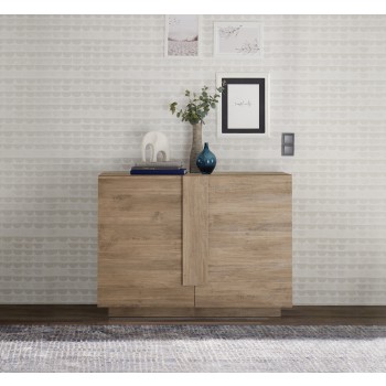 Aparador JUPITER de 2 puertas 120x44x90 cm, color nogal