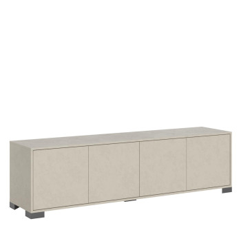 Aparador/Mueble TV/Aparador Alto Lumina Blanco Brillo - Mueble TV 4 Puertas 172x40x48 cm Lumina Blanco Brillo