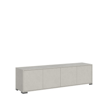 Aparador/Mueble TV/Aparador Alto Lumina Blanco Brillo - Mueble TV 4 Puertas 172x40x48 cm Lumina Blanco Brillo