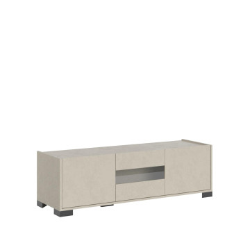 Aparador / Mueble TV / Aparador Alto Riflesso Blanco Brillo - Mueble TV 3 puertas 130x40x40 cm Riflesso blanco brillo