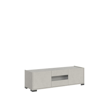 Aparador / Mueble TV / Aparador Alto Riflesso Blanco Brillo - Mueble TV 3 puertas 130x40x40 cm Riflesso blanco brillo