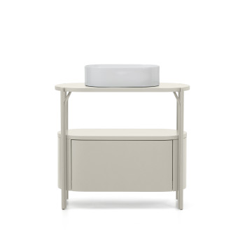 Mueble de baño Arely con estructura de acero y MDF lacado