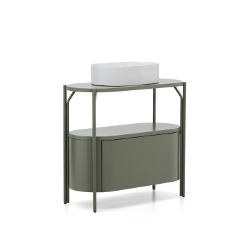 Mueble de baño Arely con estructura de acero y MDF lacado