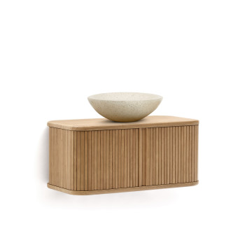 Mueble de baño Mailen en contrachapado de fresno