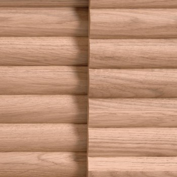 Mueble de TV Lenon de 2 puertas en madera maciza y chapa de roble 200 x 57 cm FSC MIX Crédito