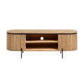 Mueble TV Licia de 2 puertas en madera maciza de mango de 6 cm