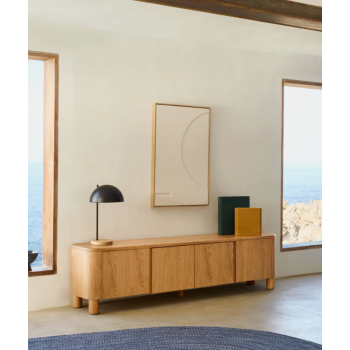 Mueble de TV Salaya en contrachapado de fresno LA FORMA