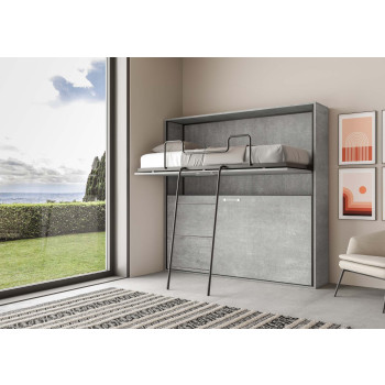 Mod.Kando Doppio - Cama doble plegable Kando con colchones de cachemira