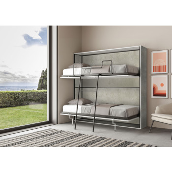 Mod.Kando Doppio - Cama doble plegable Kando con colchones de cachemira