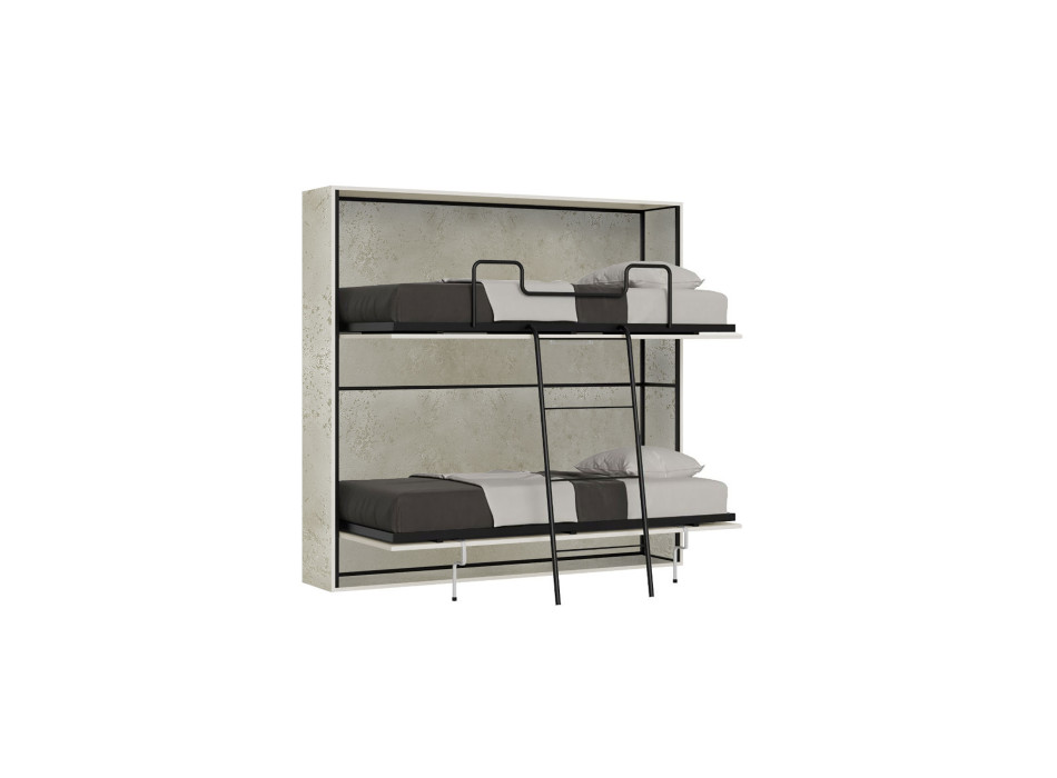 Mod.Kando Doppio - Cama doble plegable Kando con colchones de cachemira
